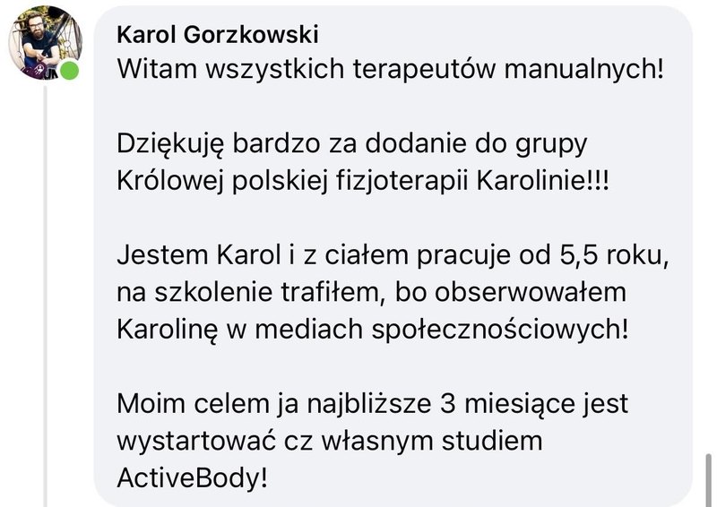 Komentarz Karola o planie własnego studia